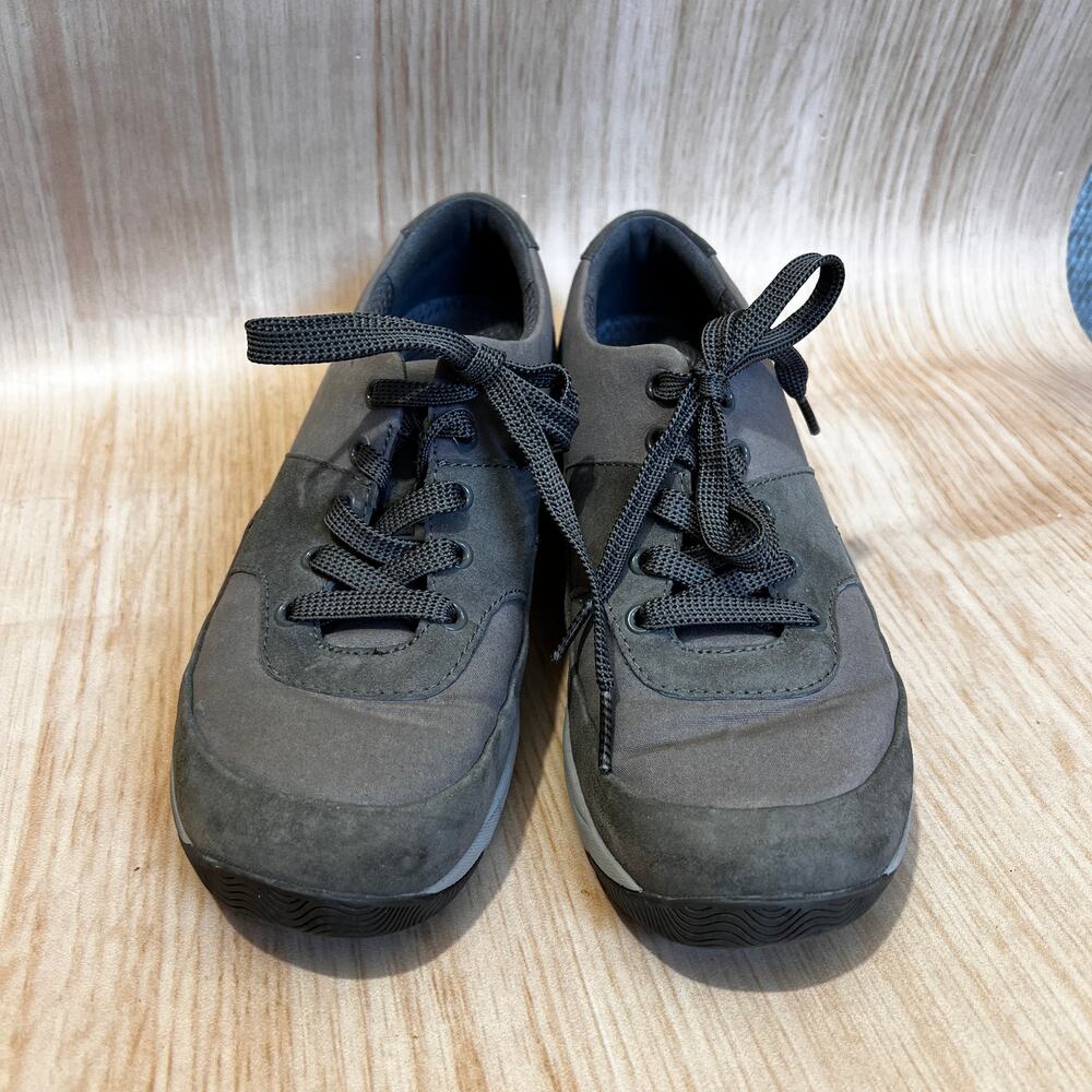 Dansko Hayden Women’s Suede and Fabric, Gray  Lace-Up Sneakers size 39